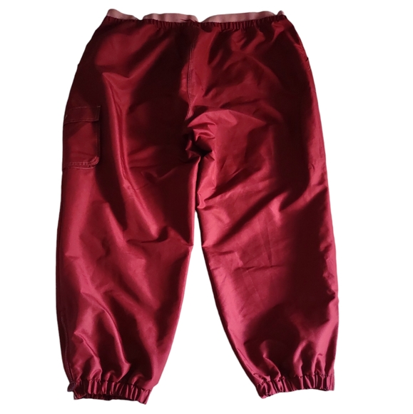 Reebok Cardi B 4X (26-28W) Red Cargo Pocket Windbreaker Jogger Pants - Picture 2 of 15